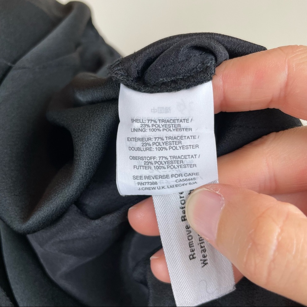 J. Crew Solid Black One Shoulder Bow Jumpsuit Wom… - image 6